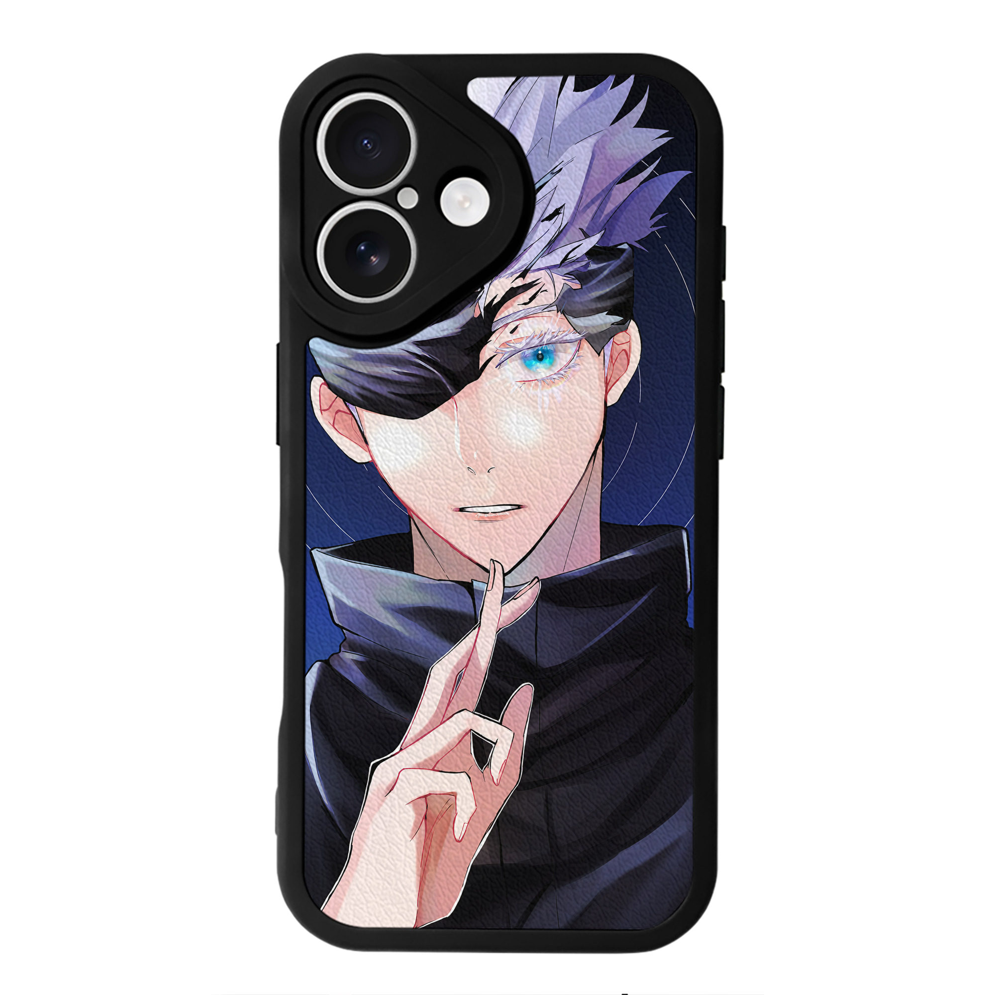 （画像用） 呪術廻戦 Jujutsu Kaisen 【iPhone 16シリーズ対応】シリコンスマホケース（レザー調） 材質：シリコン